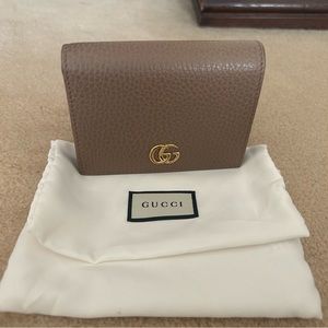 Gucci Leather Card Case Wallet